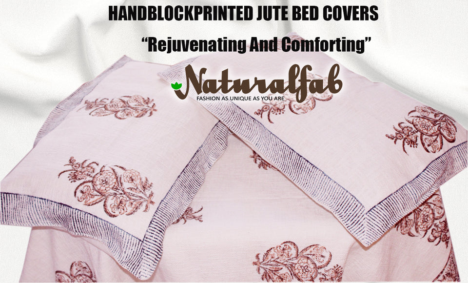 Jute Hand Block Printed Bed Covers: Sustainable and Stylish