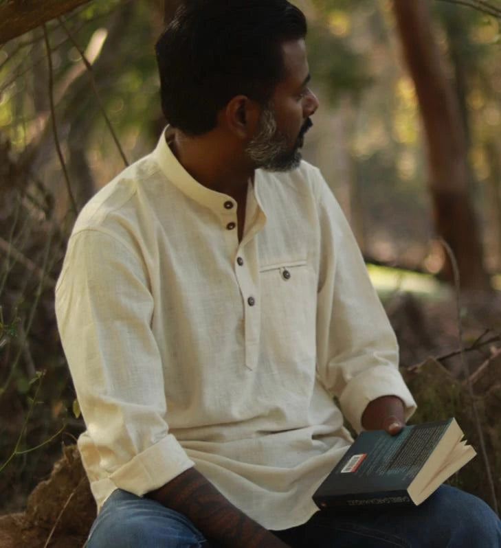 Natural fab Pure Khadi Short Kurta