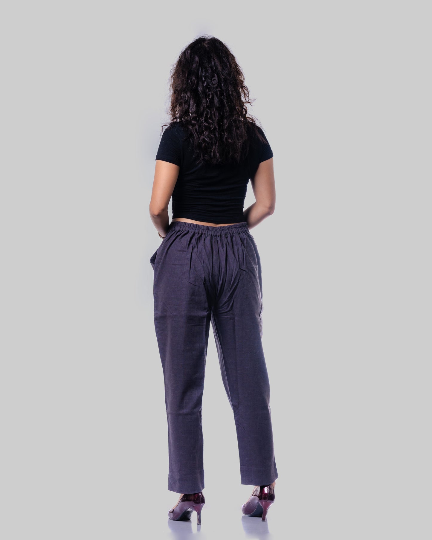 Women Khadi Indigo Pant