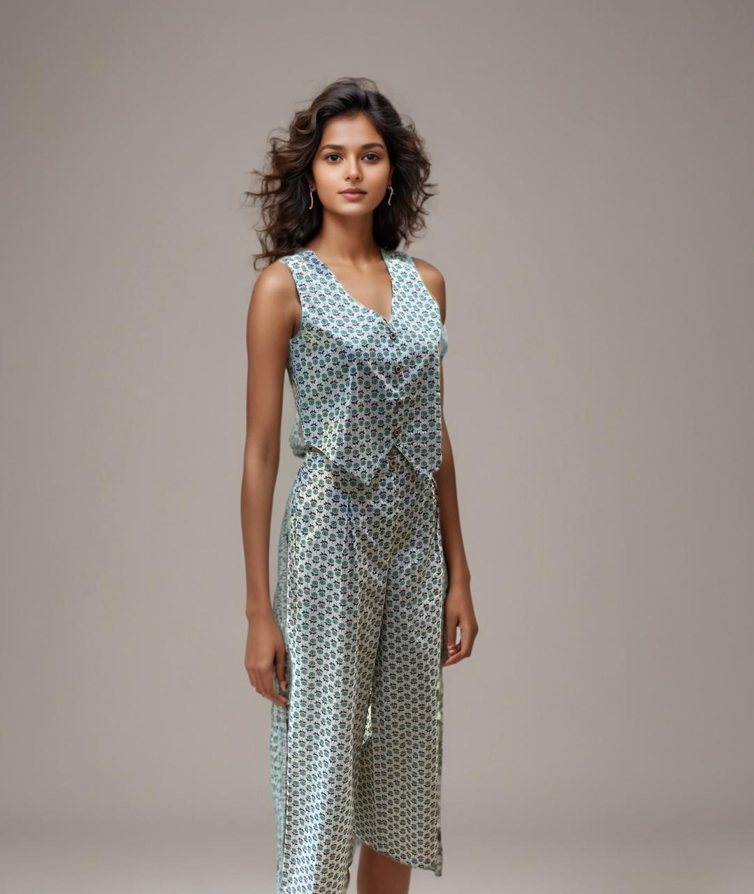 Chic Printed Co-Ord Set – Effortless Elegance