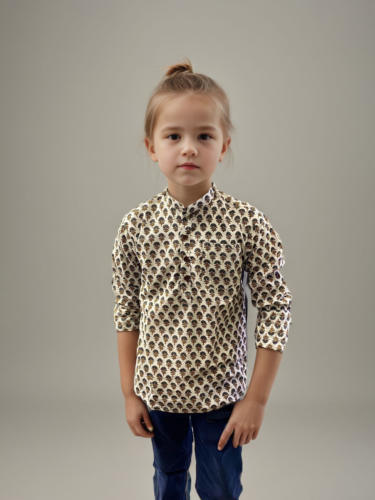 Printed Short Kurta for Boys | Ethnic & Festive Wear