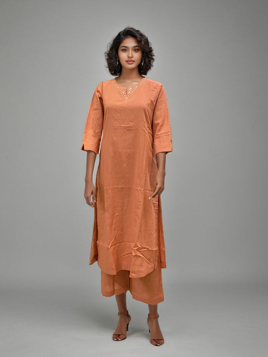 Women’s 100% Cotton Kurti Pant Set – Breathable, Comfortable Ethnic Outfit