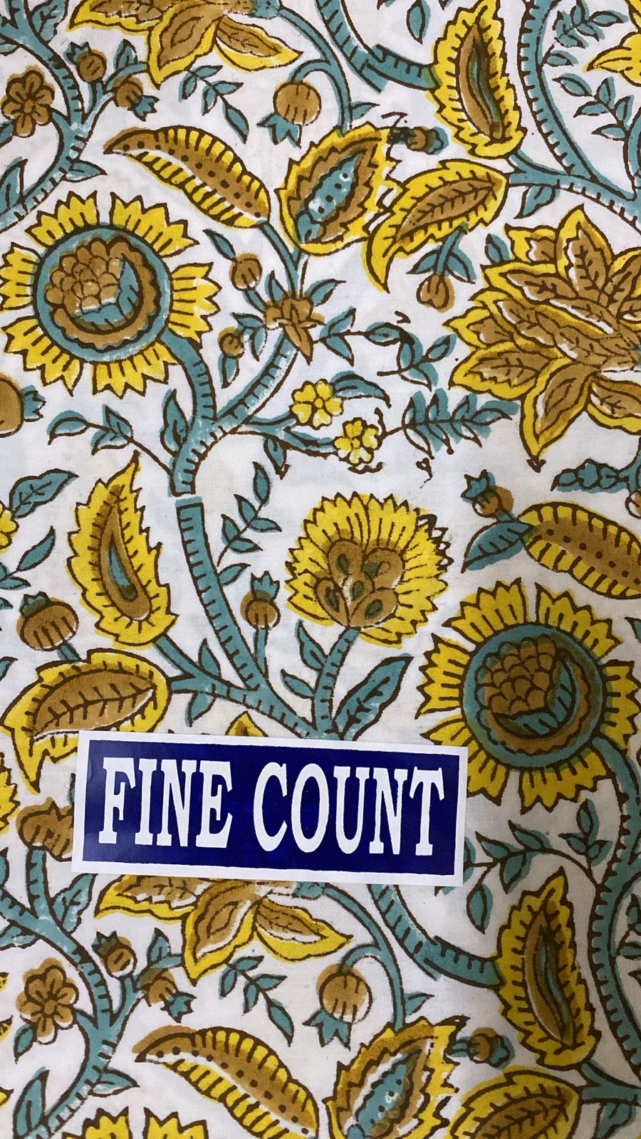 Handblock Printed Bedsheet – Fine Count Cotton, Designer Look
