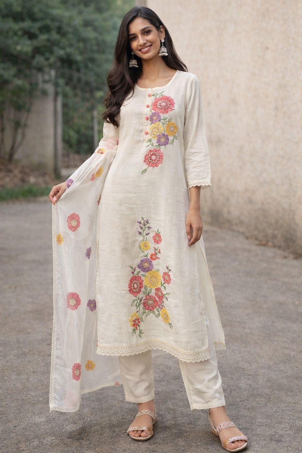 cotton kurti dress for women Cotton Slub Kurti Dress with Dori & Pocket