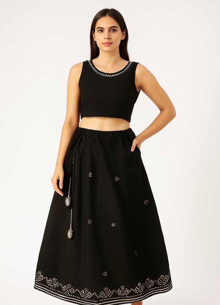 Glamorous Khadi Skirt black