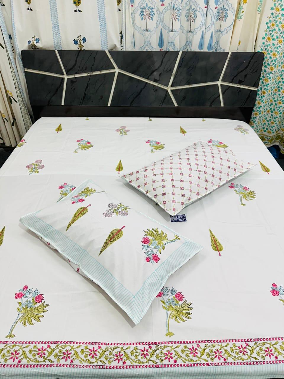 Bedsheet Handblock Printing
