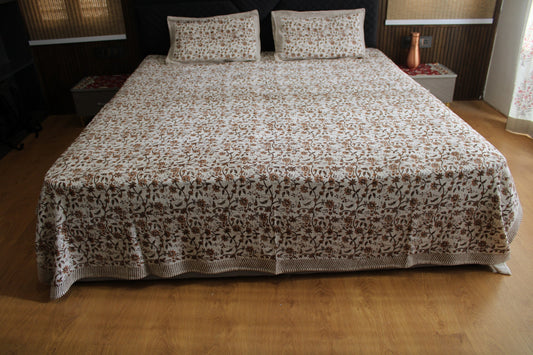 Jute Bedsheet with Pillow Covers