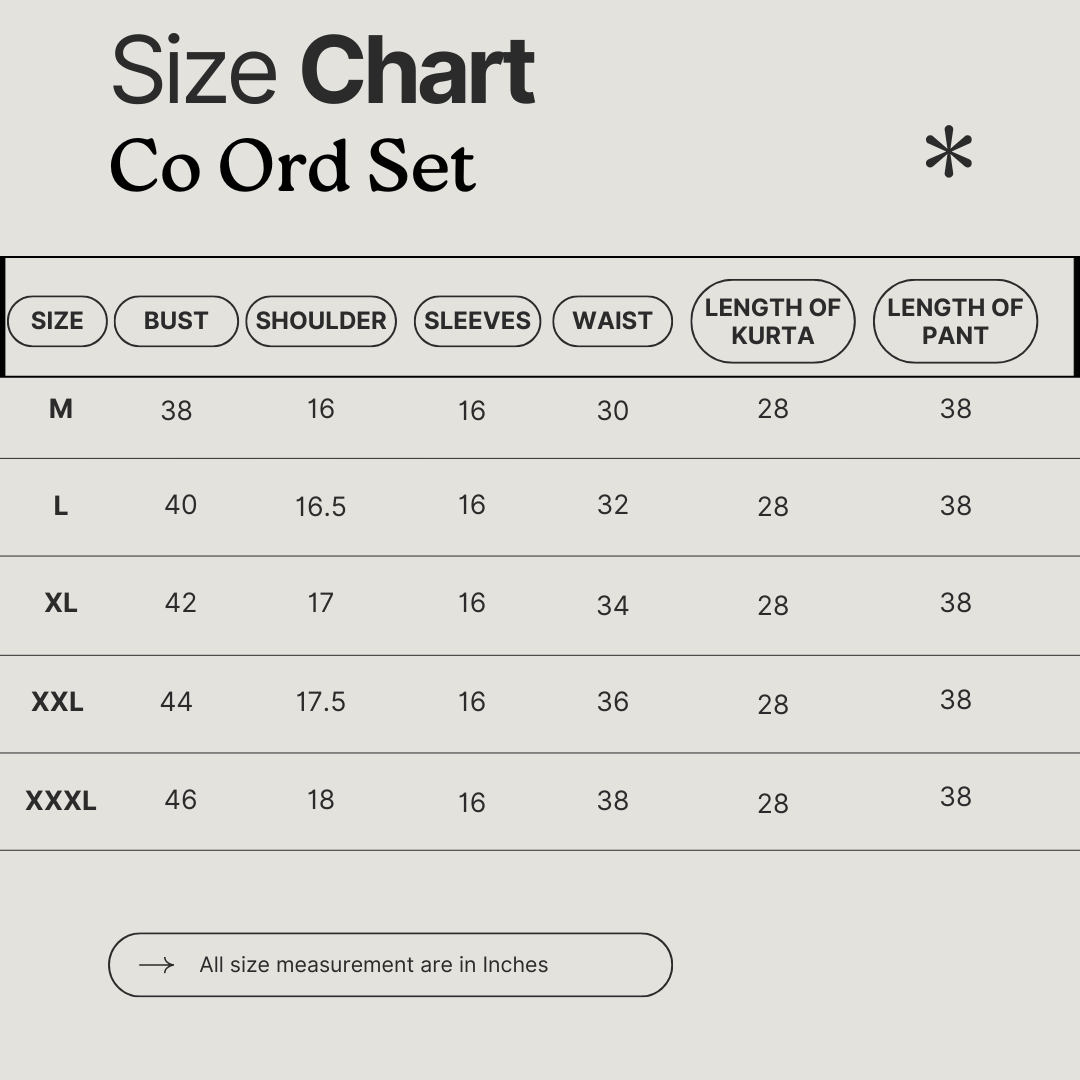 Size chart image