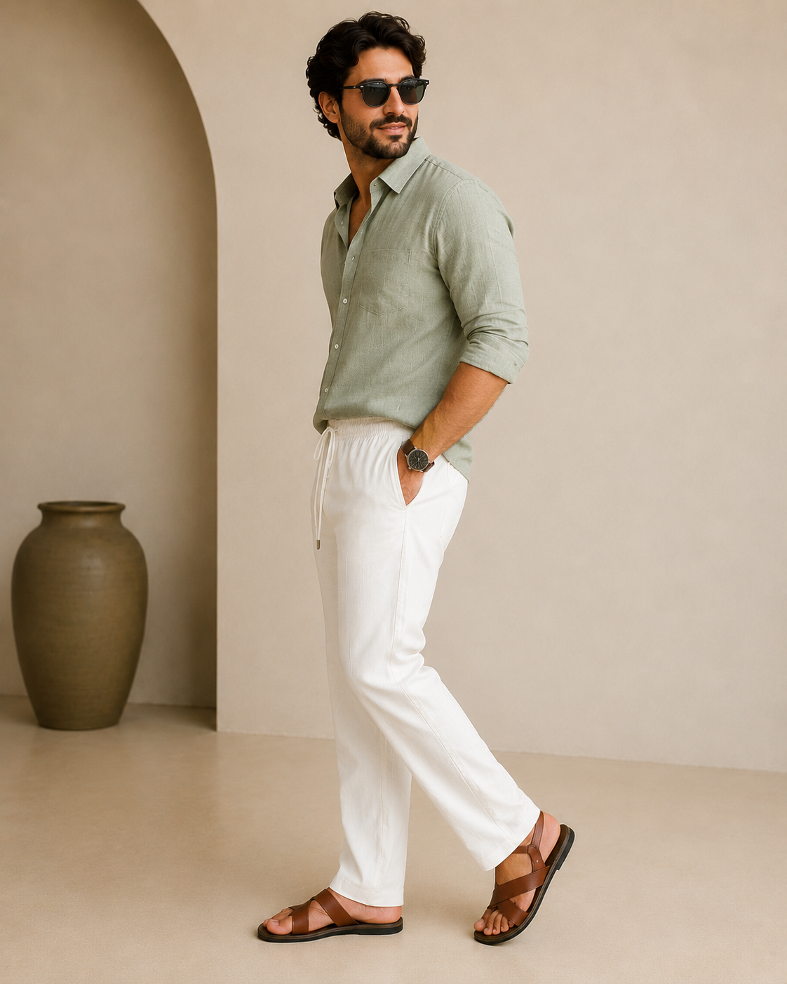 Men's White Pant