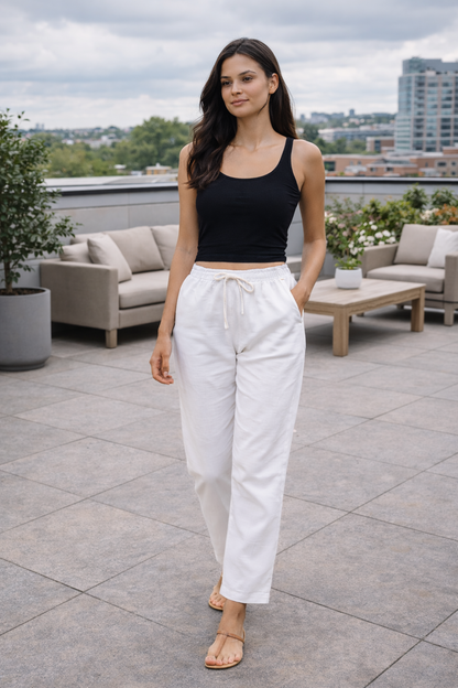 Women Khadi Indigo Pant