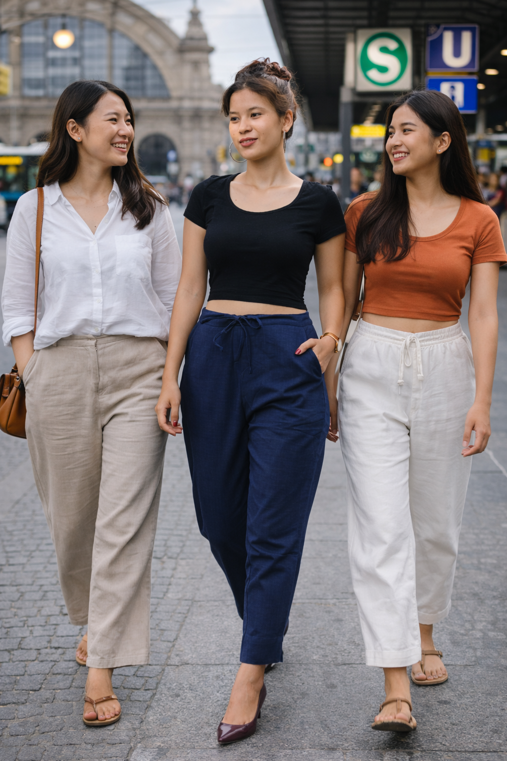 Women Khadi Indigo Pant