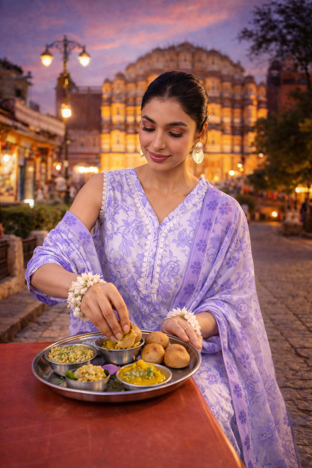 Women’s Floral Printed Cotton Kurti Set with Dupatta – Elegant Kurta Pant Ethnic Suit for Festive & Casual Wear