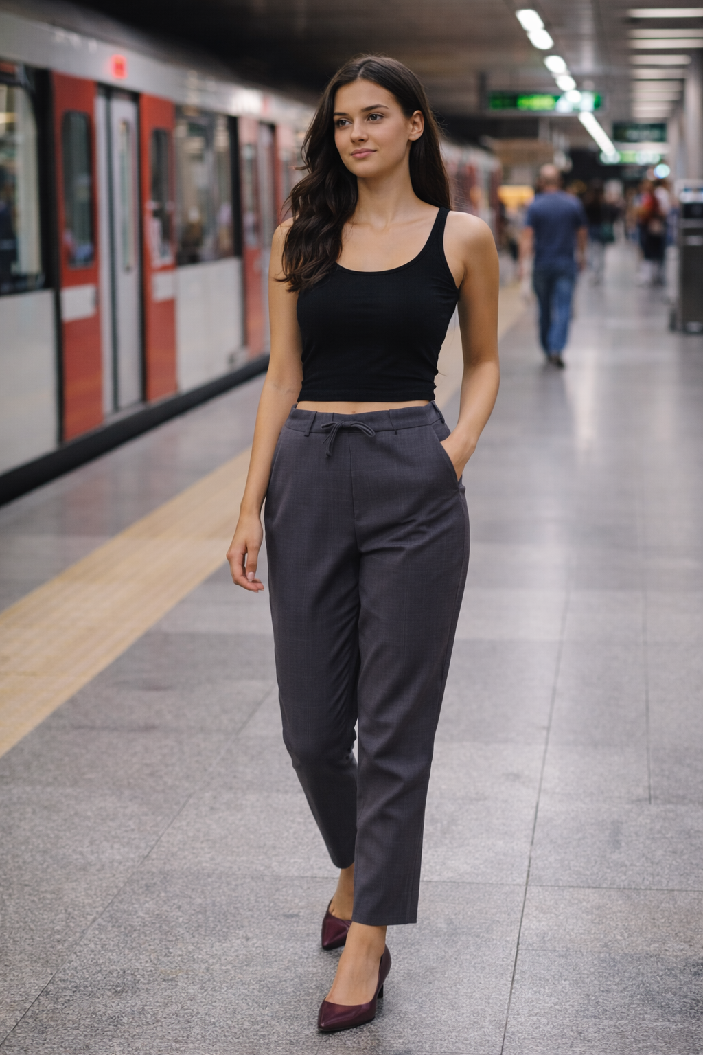 Women Khadi Olive green Pant