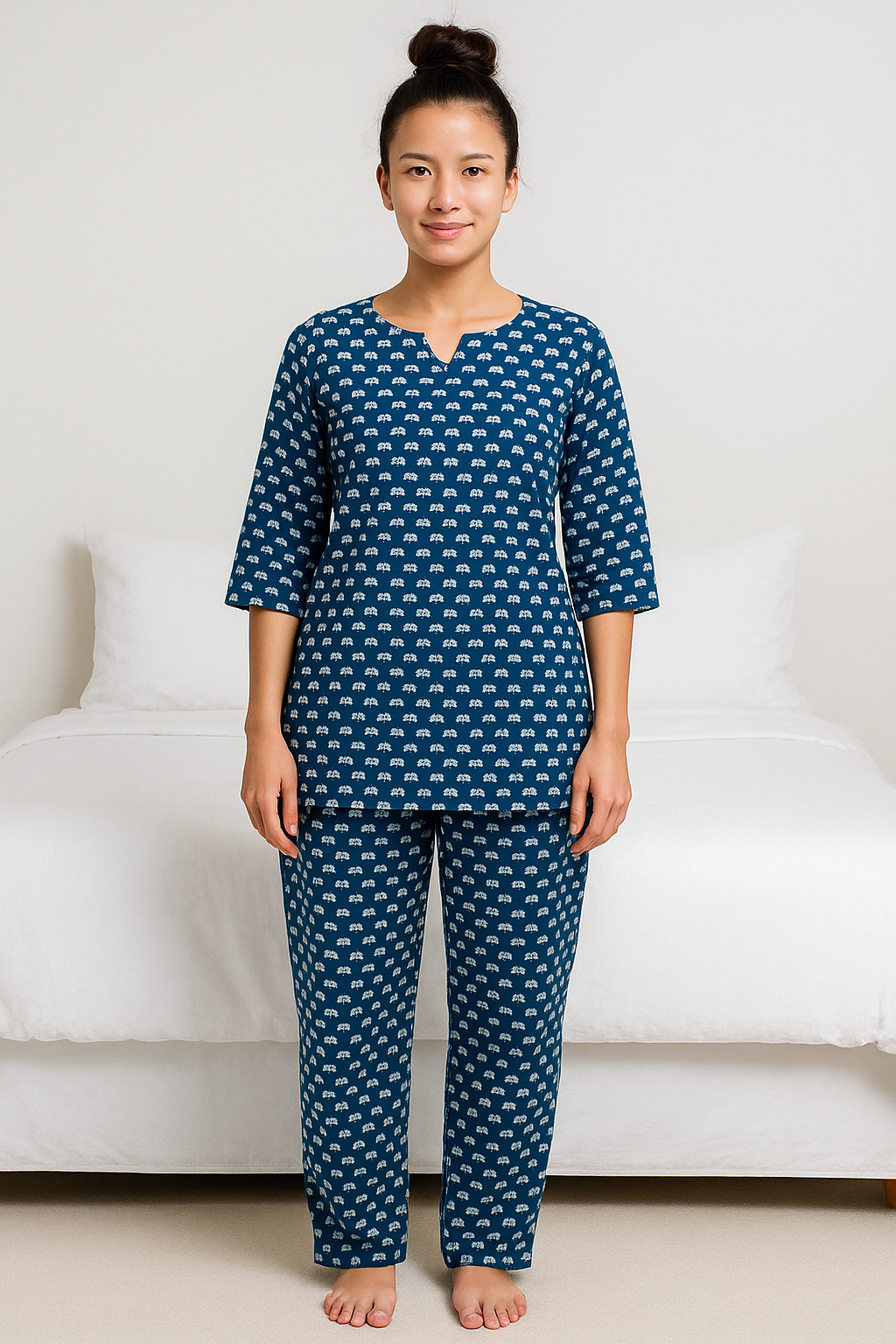 Stylish Elephant Print NIGHT SUIT FOR WOMEN