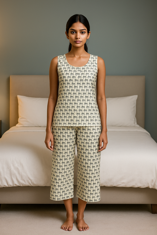 Printed Cotton Co-Ord Set for Women