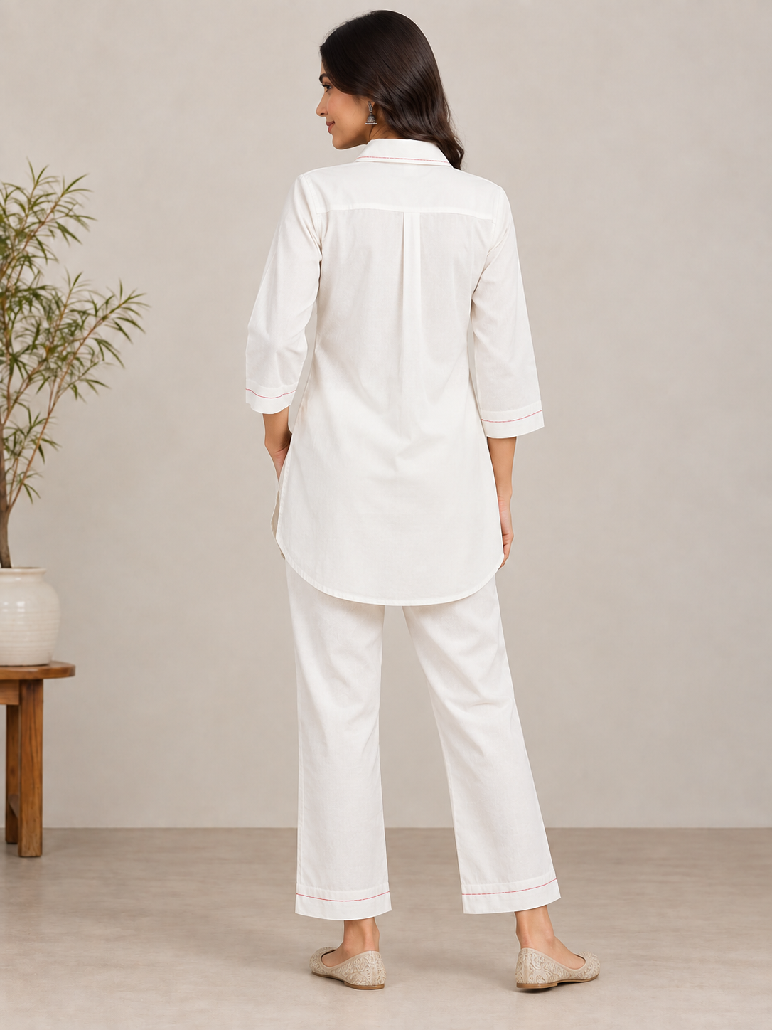 Naturalfab Women’s 100% Cotton Co-Ord Set | Comfortable Matching Top & Bottom Everyday Wear