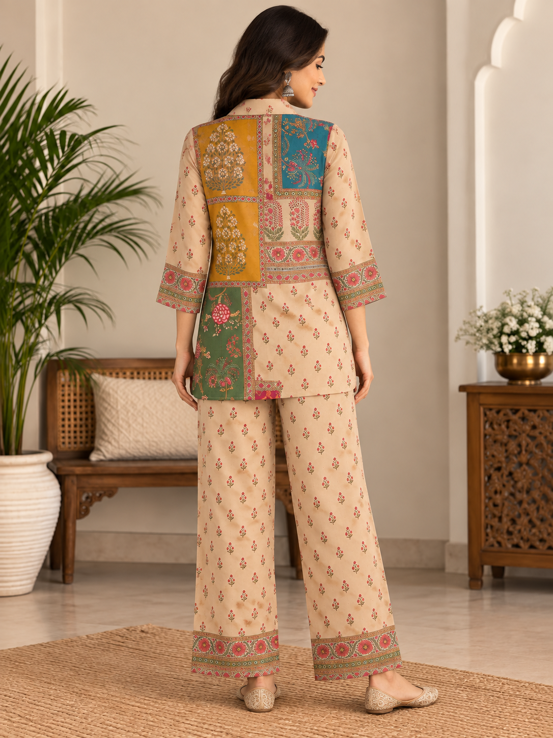 Naturalfab Women’s Maslin Co-Ord Set | Lightweight Matching Top & Bottom Contemporary Everyday Wear
