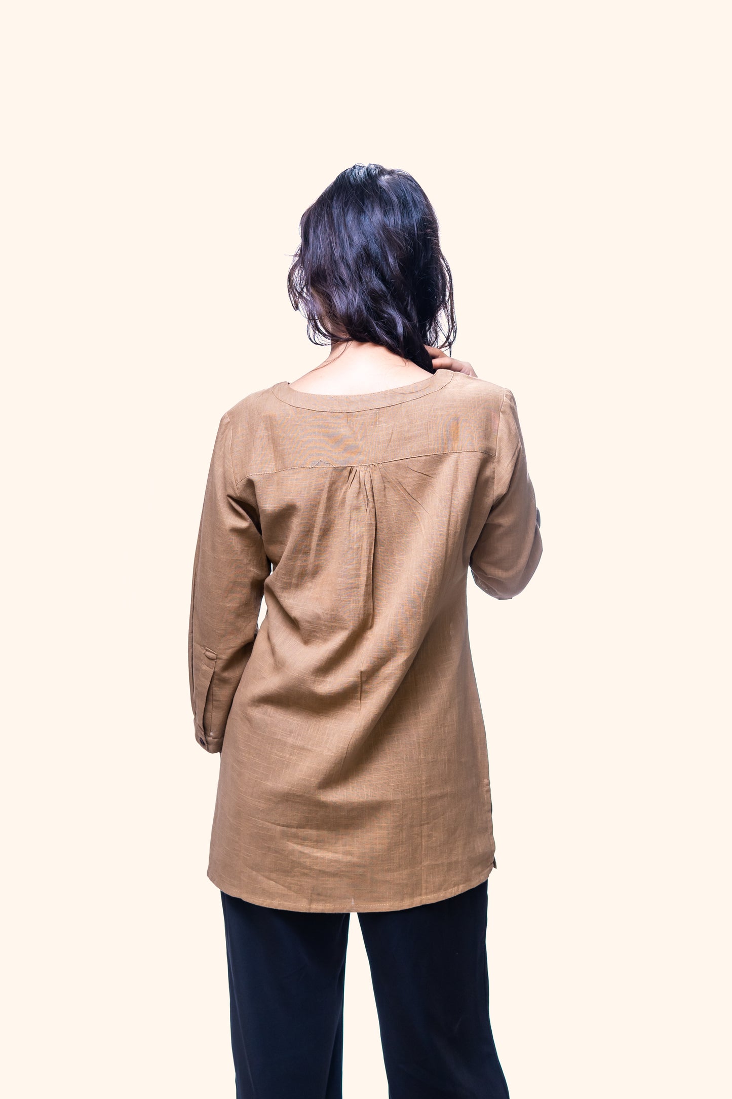 Classic Brown Short Kurta