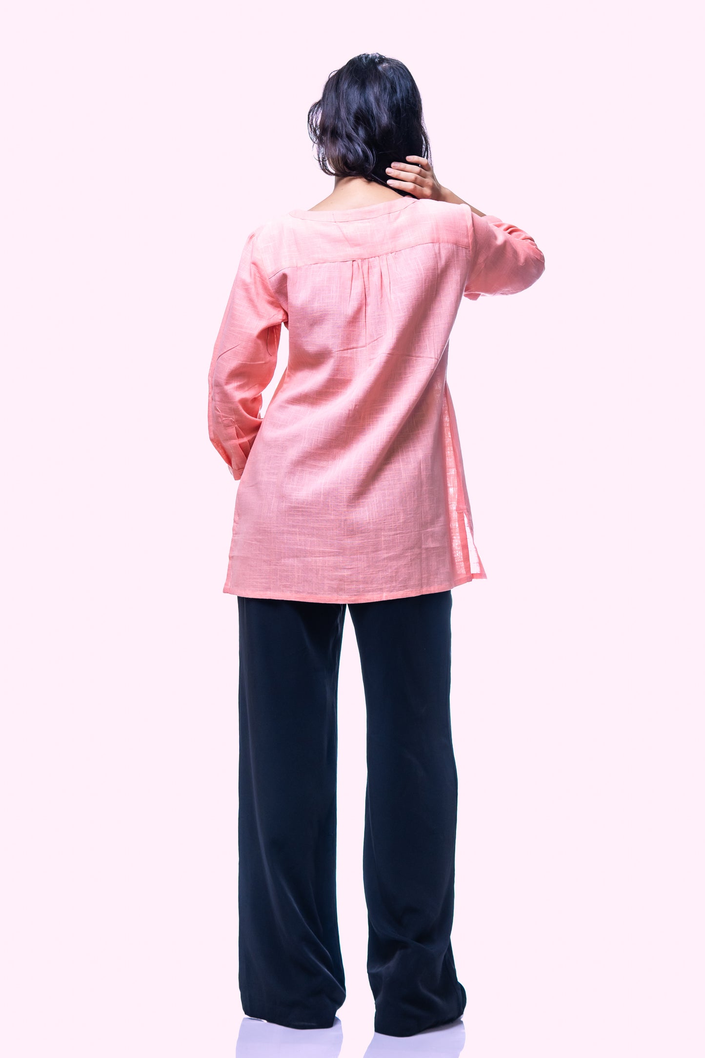 Graceful Pink Short Kurti for Women