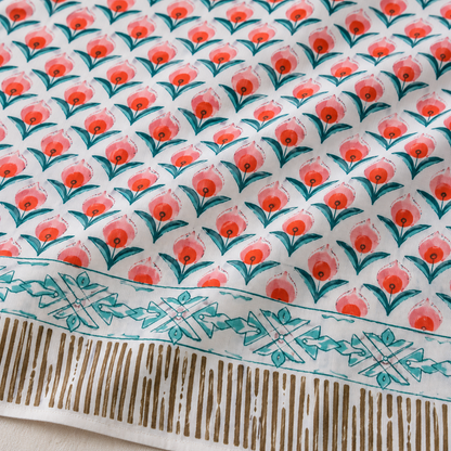 Natural Fab Hand Block Printed Bedsheet 100 x 108