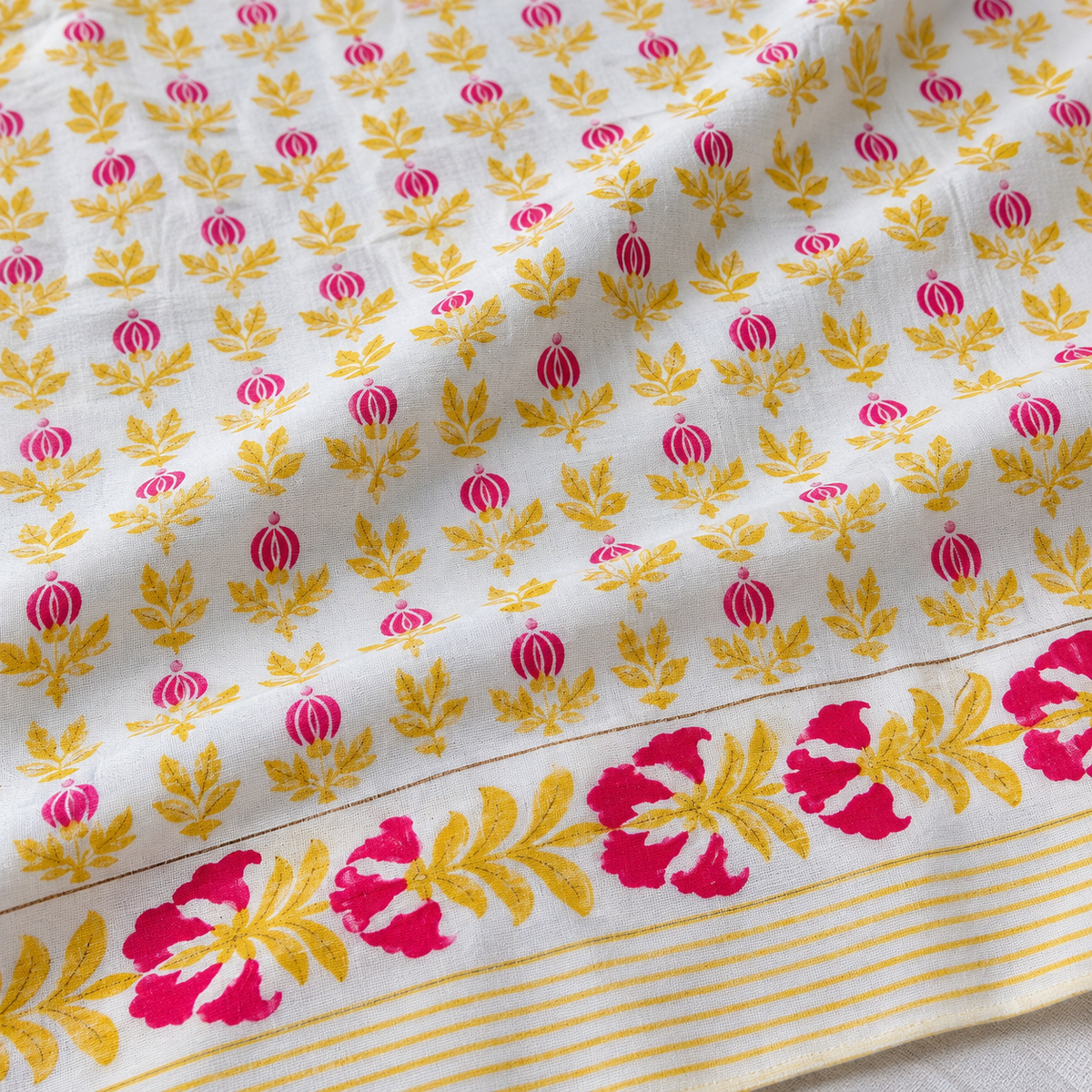 Natural Fab Hand Block Printed Bedsheet 100 x 108