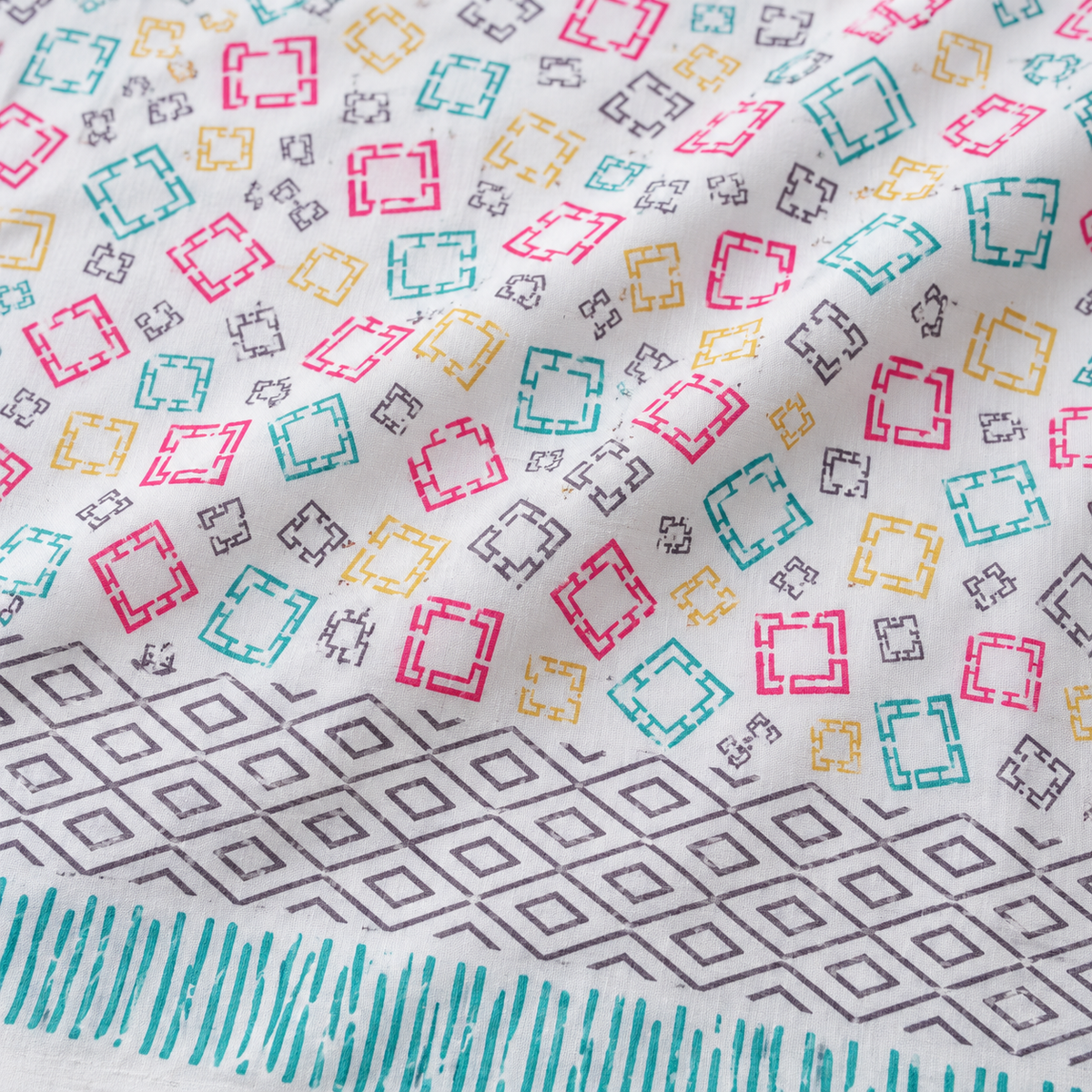 Natural Fab Hand Block Printed Bedsheet 100 x 108