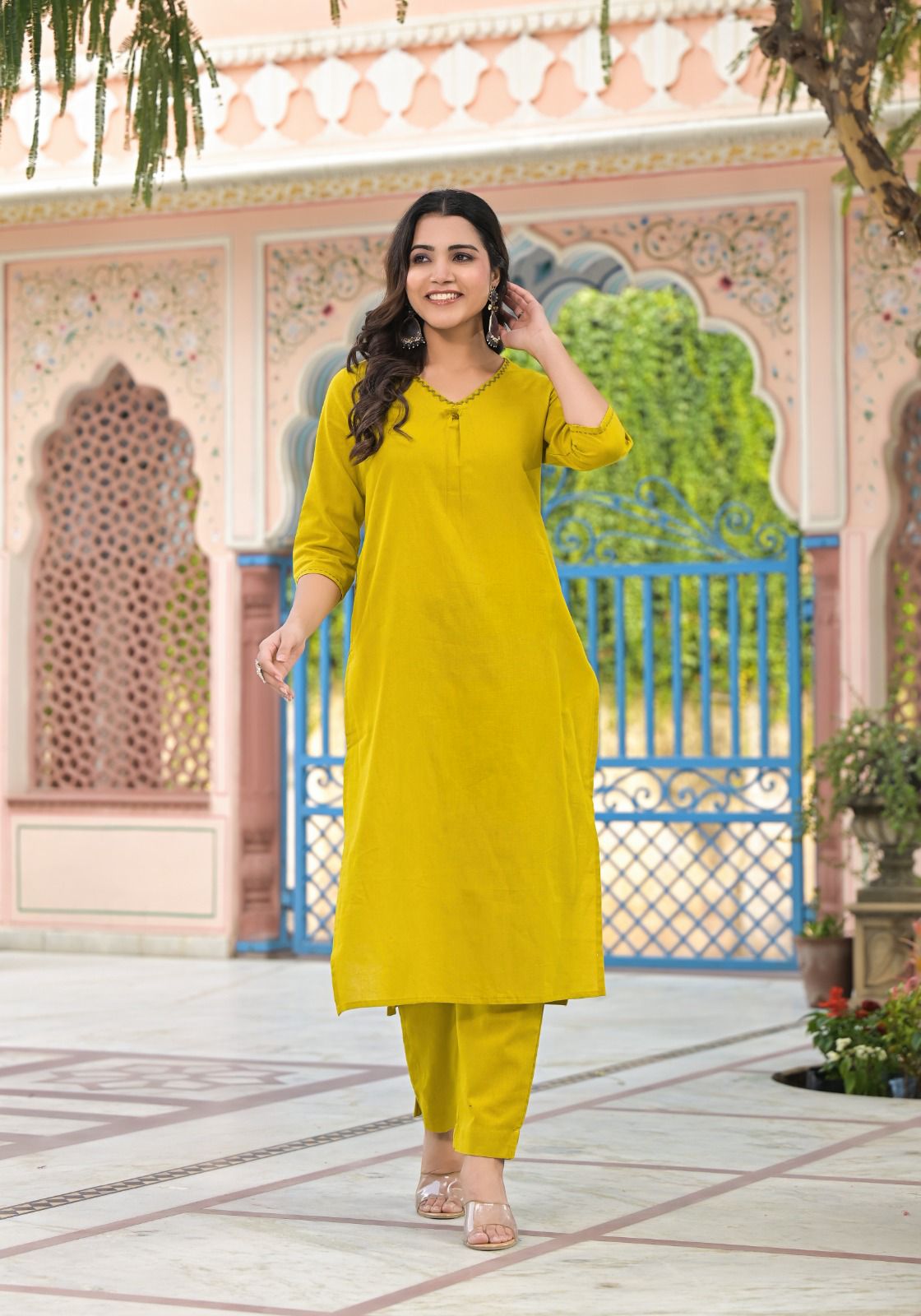 Vibrant Yellow Kurta Set for a Radiant Look