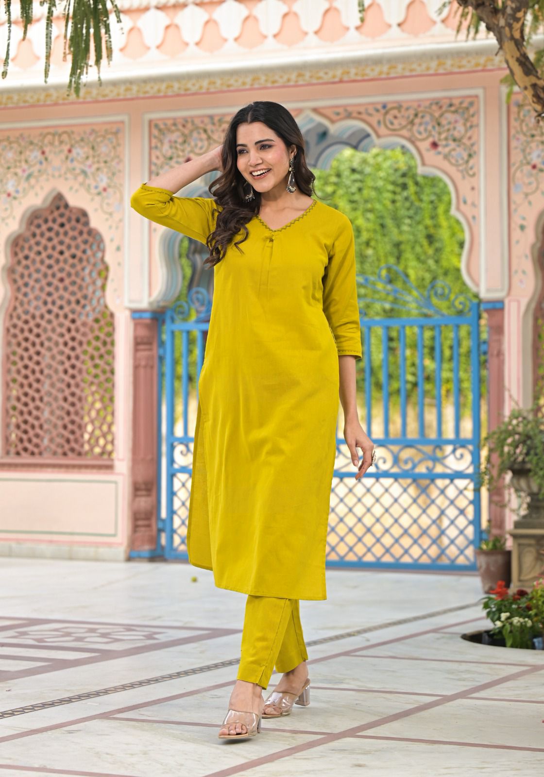 Vibrant Yellow Kurta Set for a Radiant Look