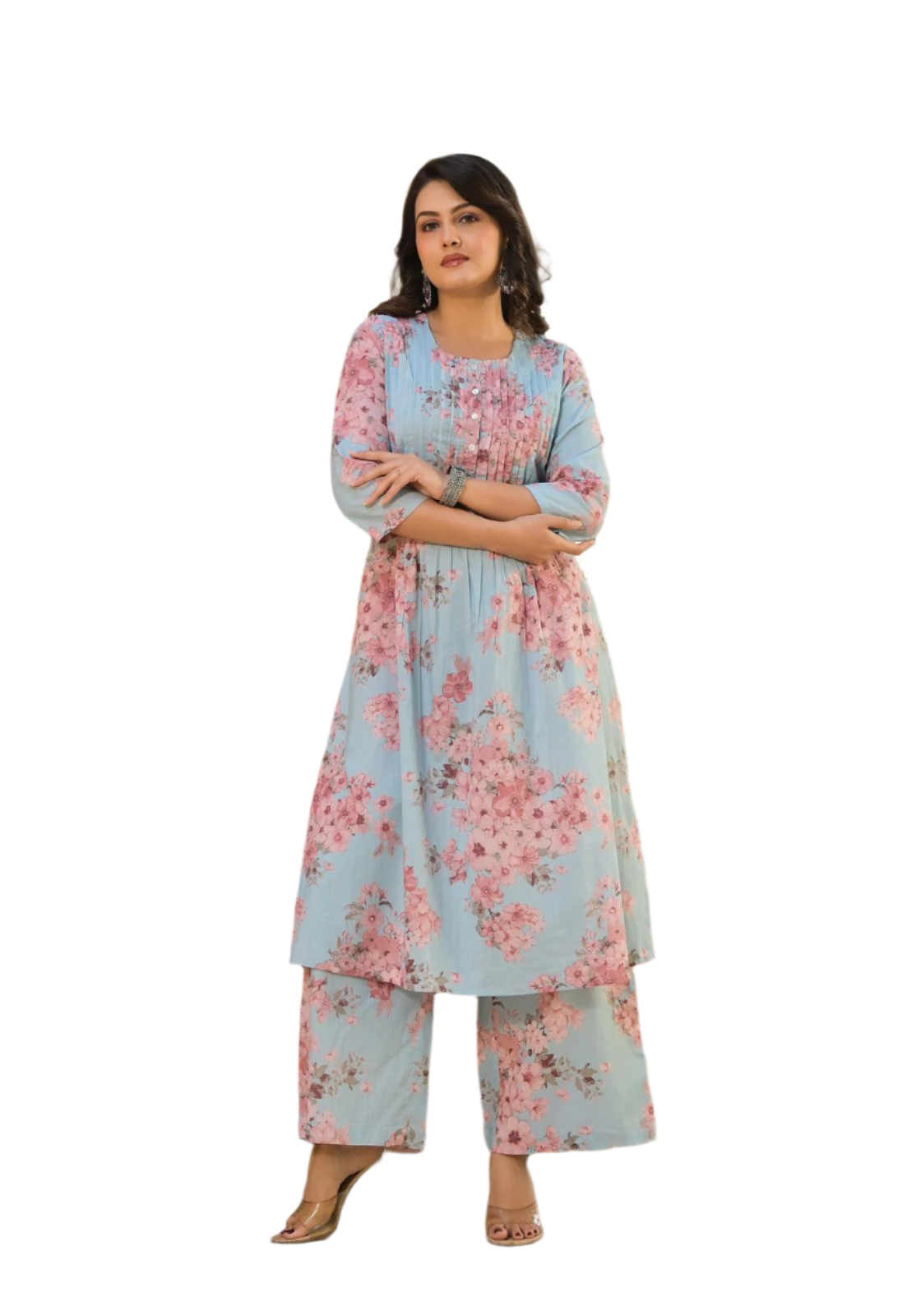 Elegant Floral Kurta Set for a Chic Look