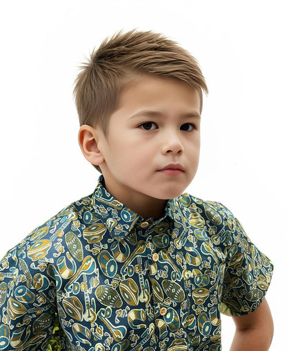Boys' Printed Short-Sleeve Shirt