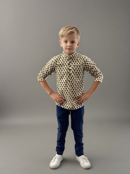 Printed Short Kurta for Boys | Ethnic & Festive Wear