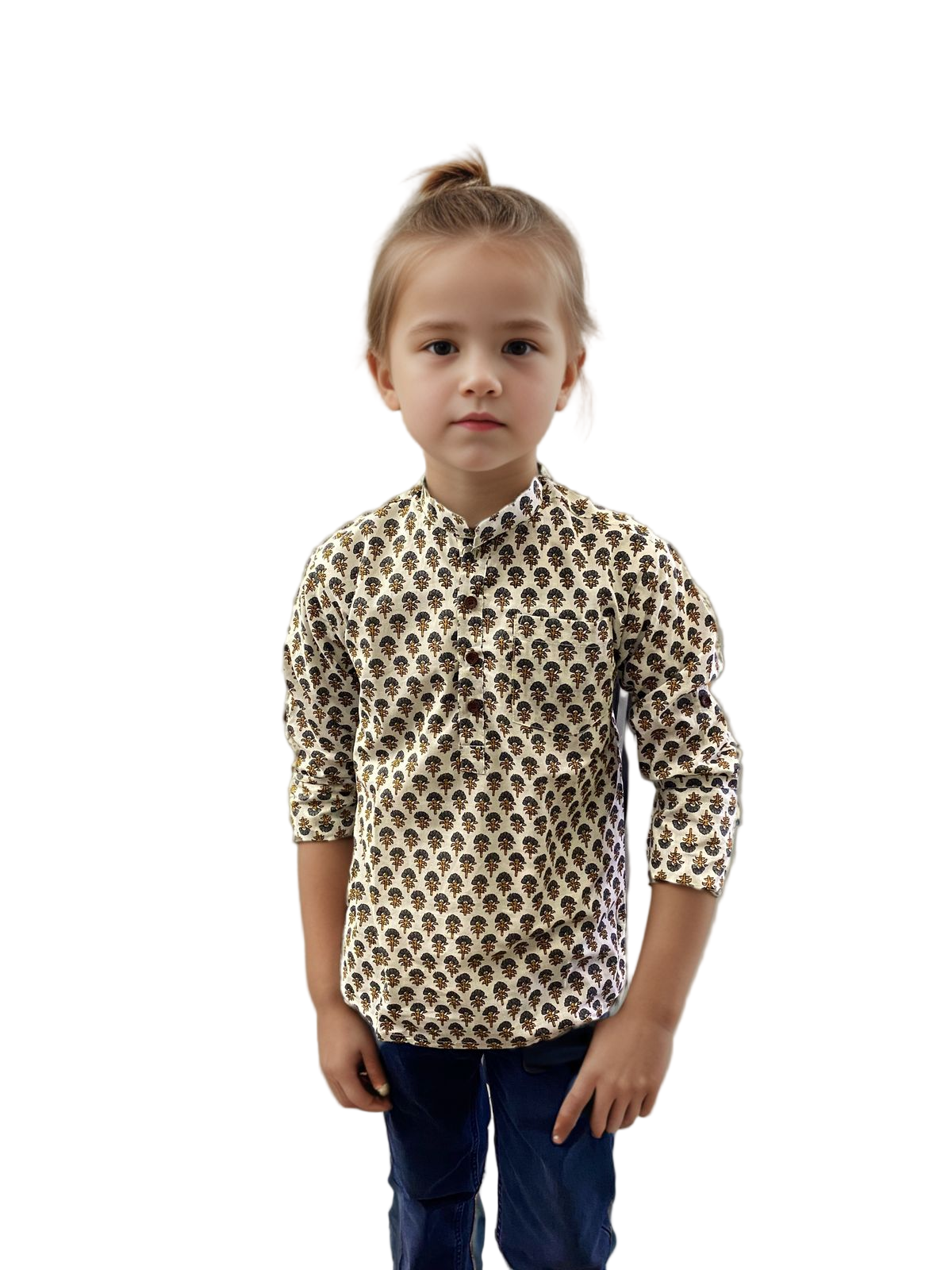 Printed Short Kurta for Boys | Ethnic & Festive Wear