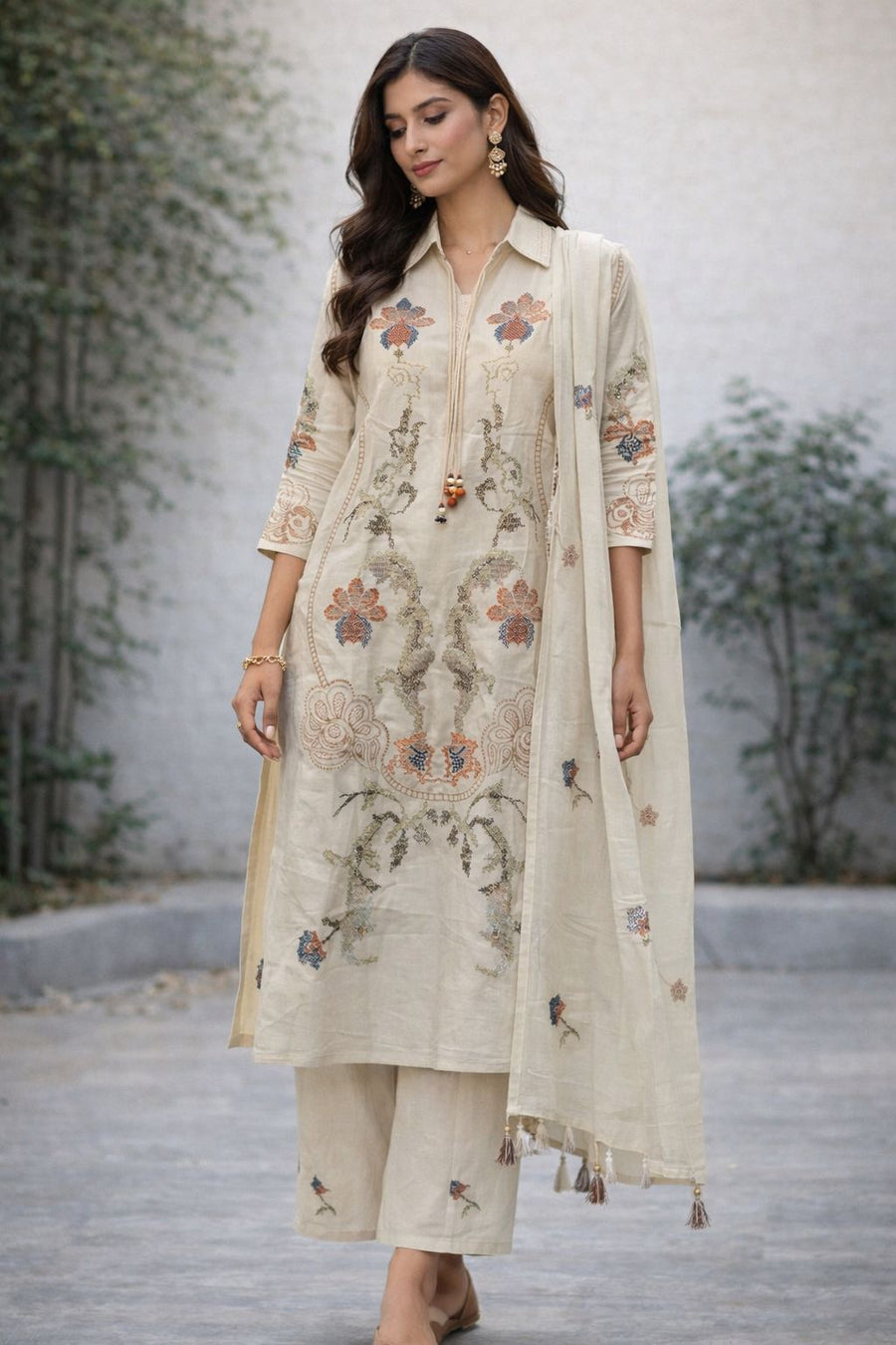 Heritage Loom Khadi Cotton Suit Set