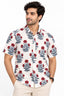 Men’s 100% Pure Cotton Hand Block Printed Half Sleeve Shirt | Floral Casual Shirt with Pocket