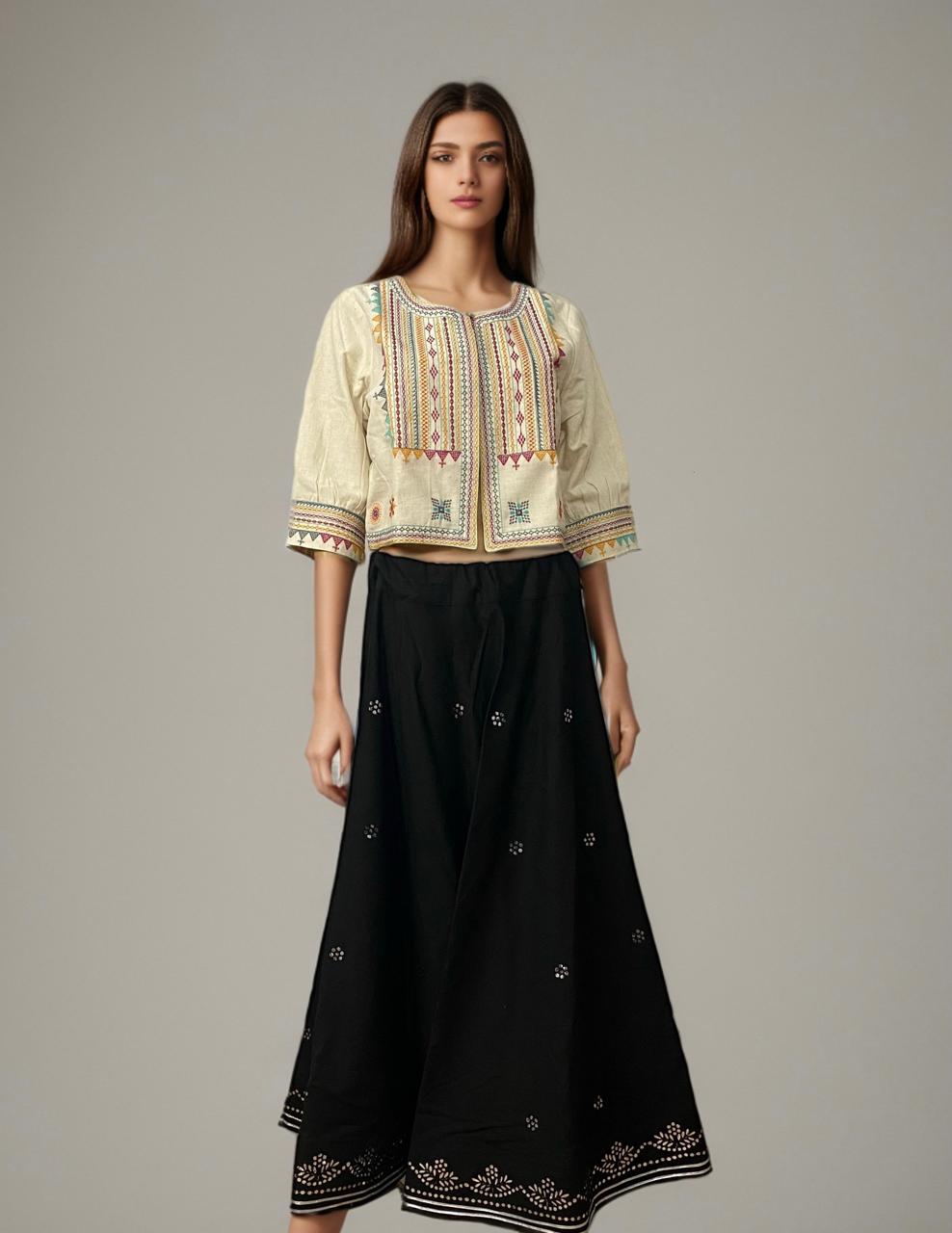 Glamorous Khadi Skirt black