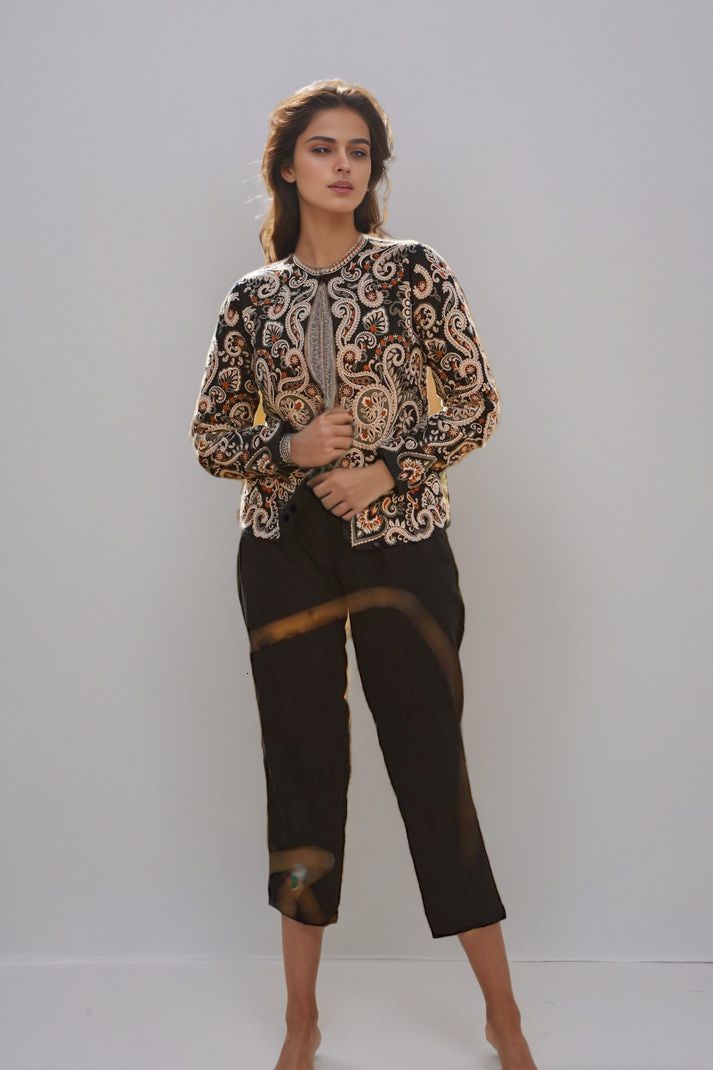 Intricate Parsi Gara Embroidered Jacket