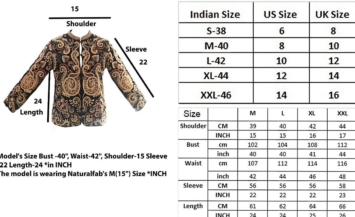 Size chart image