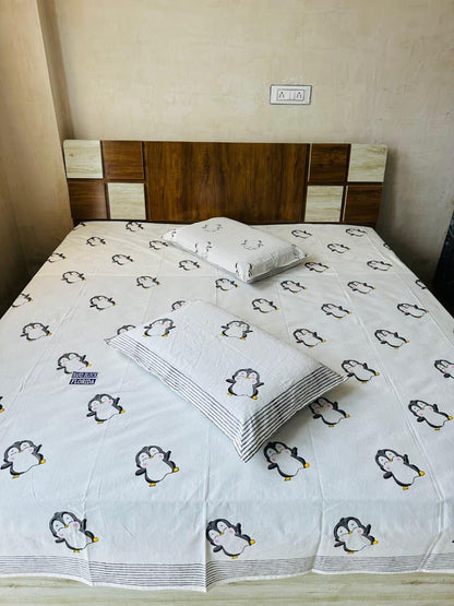 Natural Fab Hand Block Printed Bedsheet 100 x 108