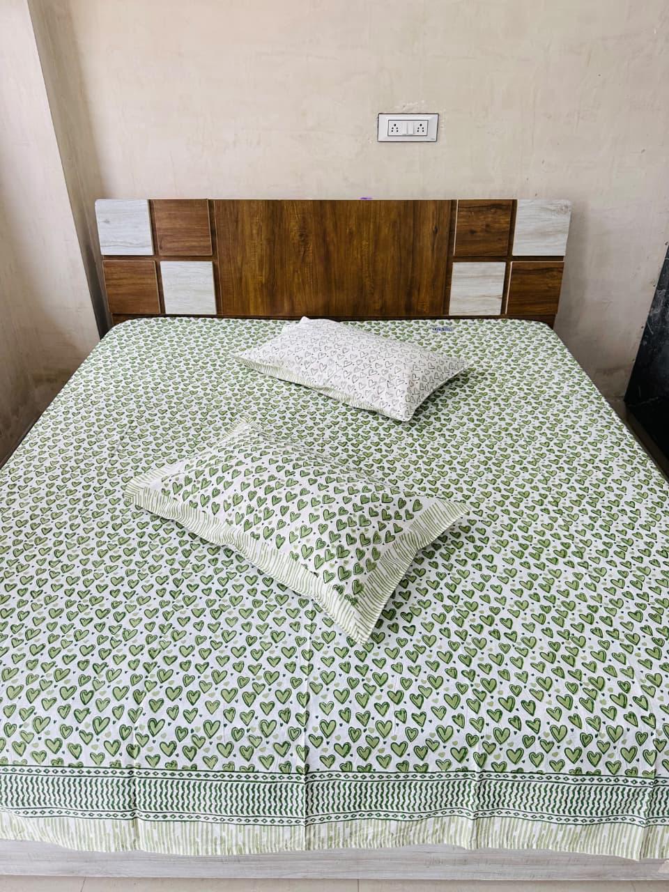Natural Fab Hand Block Printed Bedsheet 100 x 108 – Design B