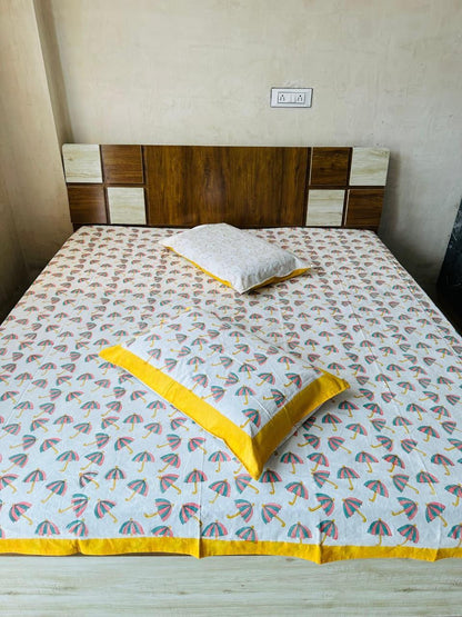 Natural Fab Hand Block Printed Bedsheet 100 x 108 – Design D